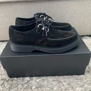 Saint Laurent Teddy Suede Loafers